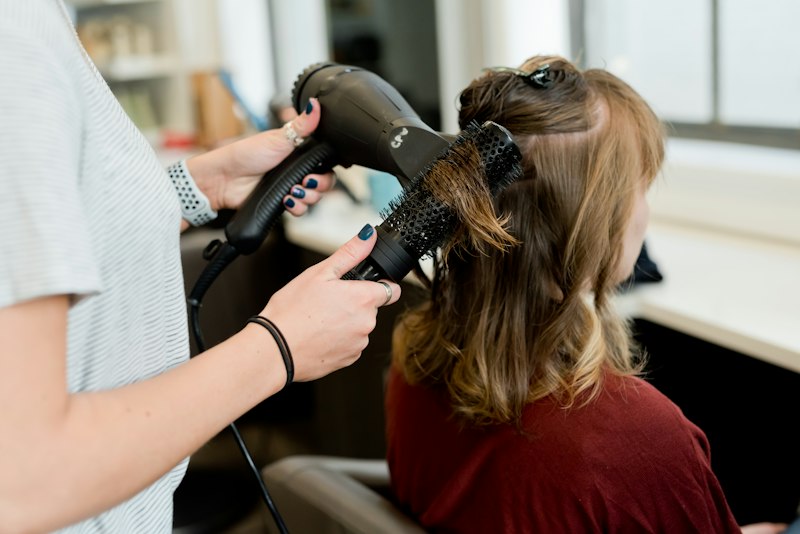 Modern layered haircut showcasing natural texture
