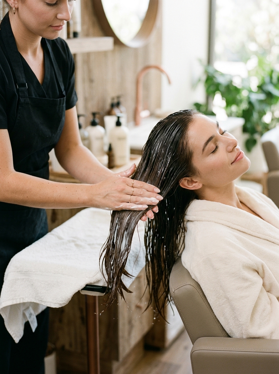 Restorative deep conditioning hair spa treatment